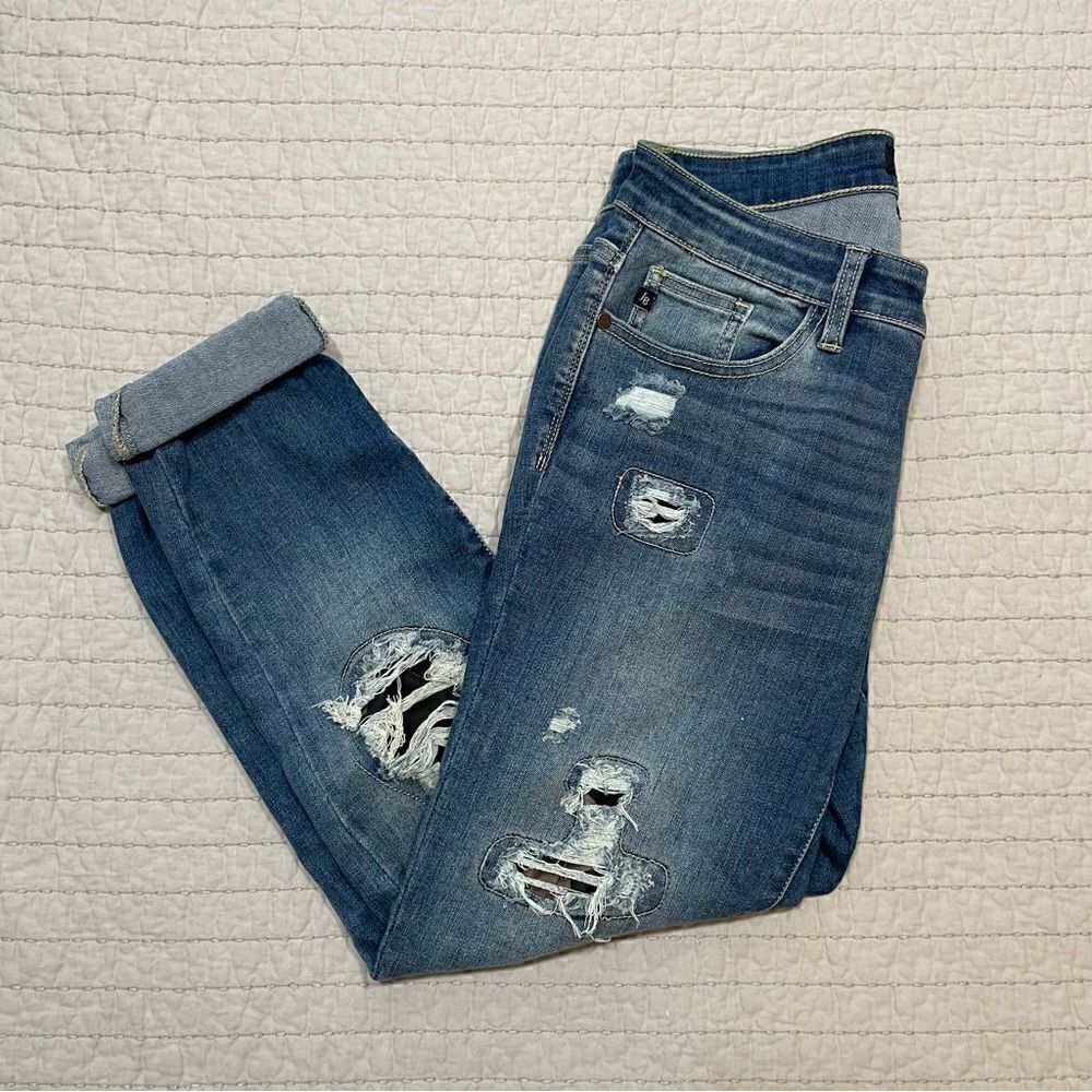 JUDY BLUE Women’s Size 9/29 Skinny Fit Camo Patch Jeans